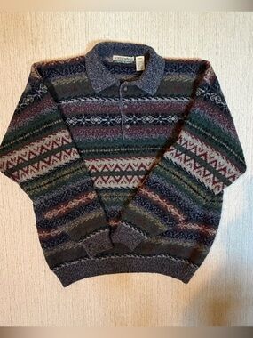 Vintage North Winds by Cotton Traders Wool Fair Isle Sweater Men’s XL